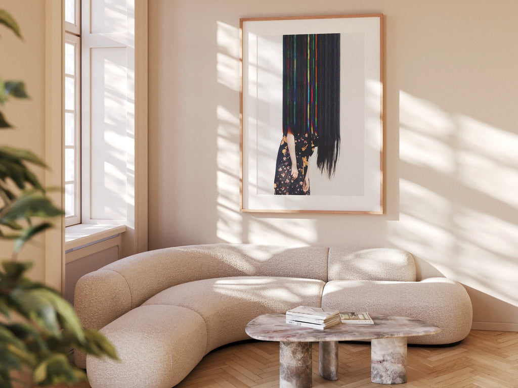 Dramatic Female Fashion Wall Art Print - Bold Stunning Art For Bohemian Living Room, Bedroom, Bathroom, Office | Untitled (277) Giclée Print