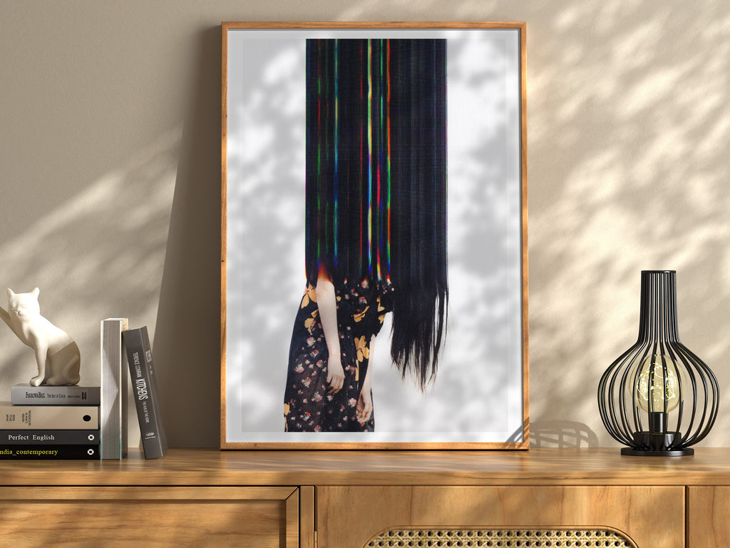 Dramatic Female Fashion Wall Art Print - Bold Stunning Art For Bohemian Living Room, Bedroom, Bathroom, Office | Untitled (277) Giclée Print