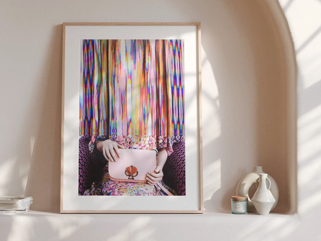 Pink Altered Fashion Photo Artwork - Colorful Feminine Wall Decor For Bedroom, Bathroom, Living Room, Office | Untitled (279) Giclée Print