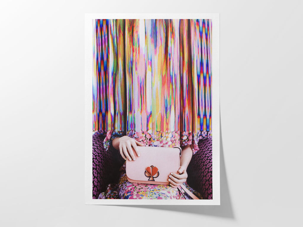 Pink Altered Fashion Photo Artwork - Colorful Feminine Wall Decor For Bedroom, Bathroom, Living Room, Office | Untitled (279) Giclée Print