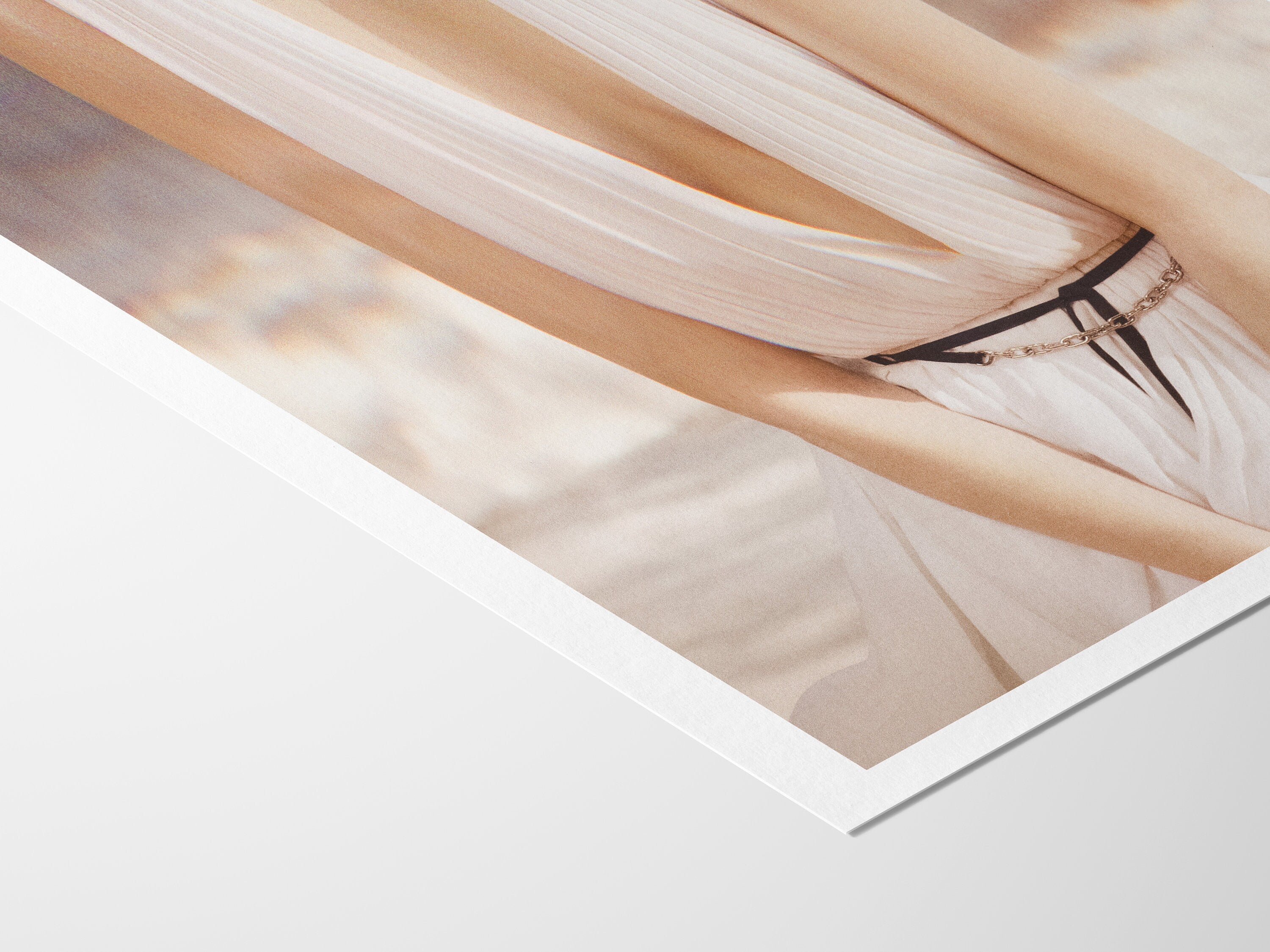 Ocean Beach Waves Wall Art Print - Surrealist Altered Fashion Photo Portrait - Neutral Decor for Home, Office | Untitled (283) Giclée Print