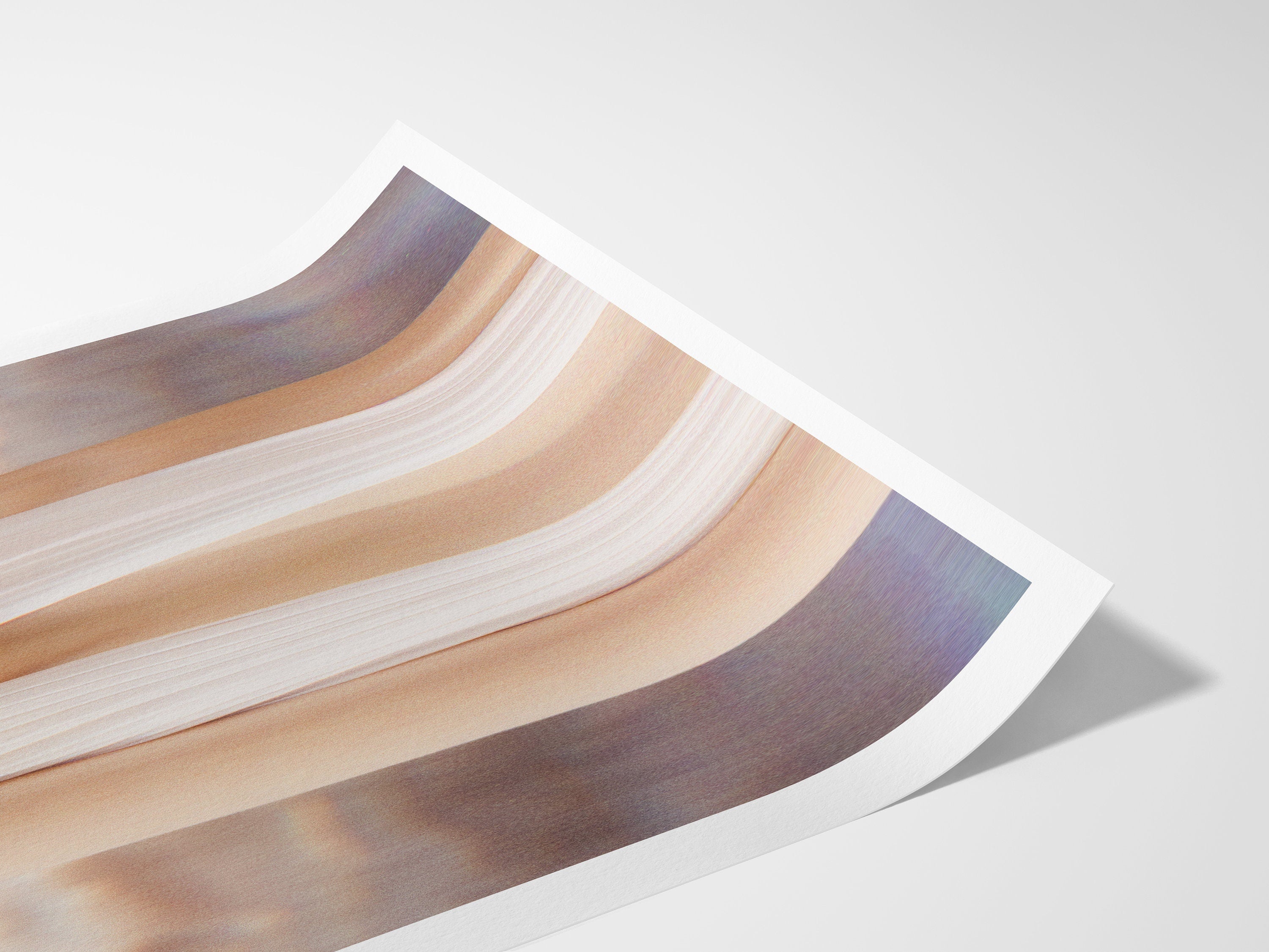 Ocean Beach Waves Wall Art Print - Surrealist Altered Fashion Photo Portrait - Neutral Decor for Home, Office | Untitled (283) Giclée Print