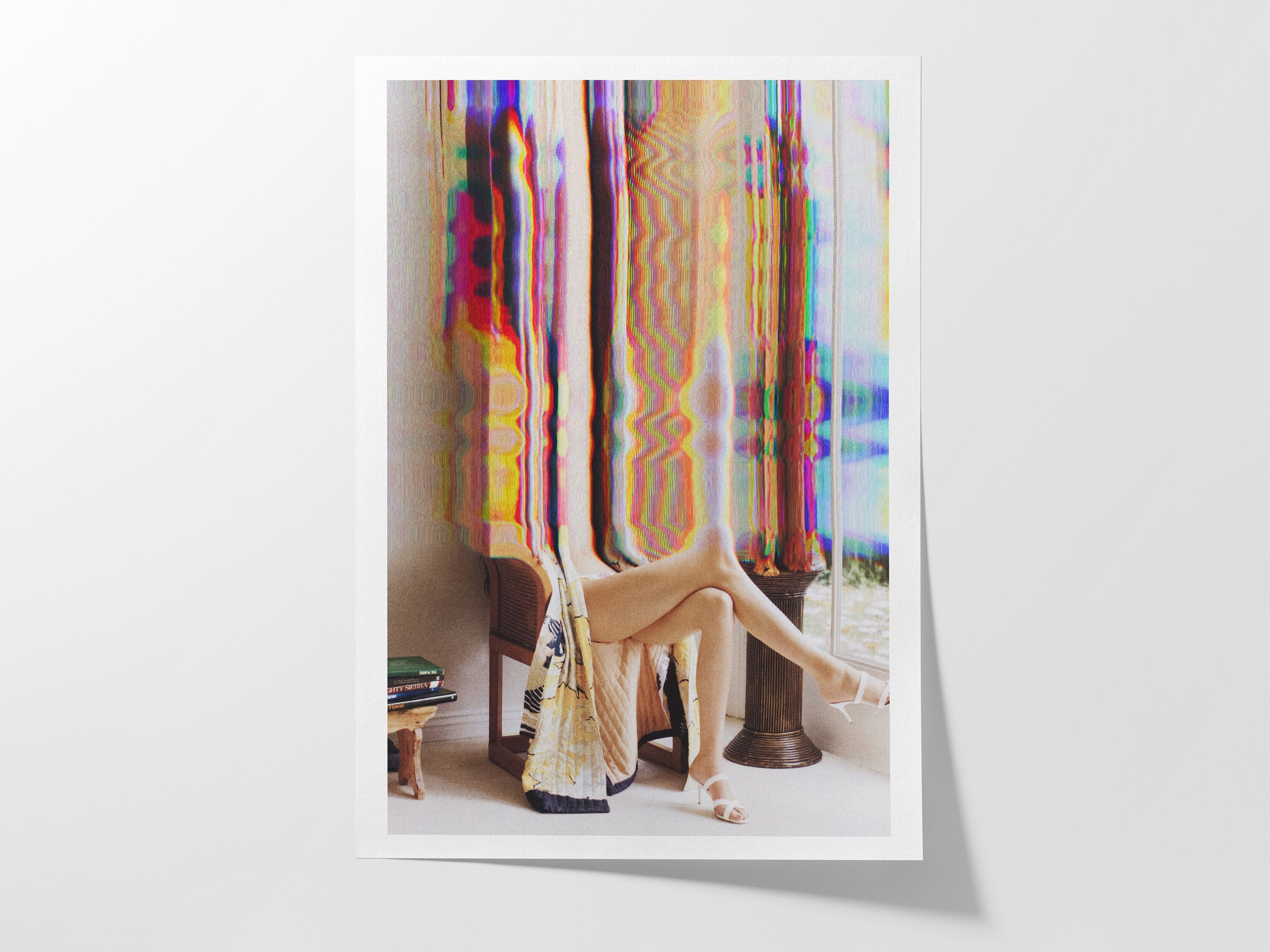 Colorful Psychedelic Giclée Wall Art - Trippy Maximalist Glitch Photo For Living Room, Bedroom, Guest Room | Untitled (286) Giclée Print