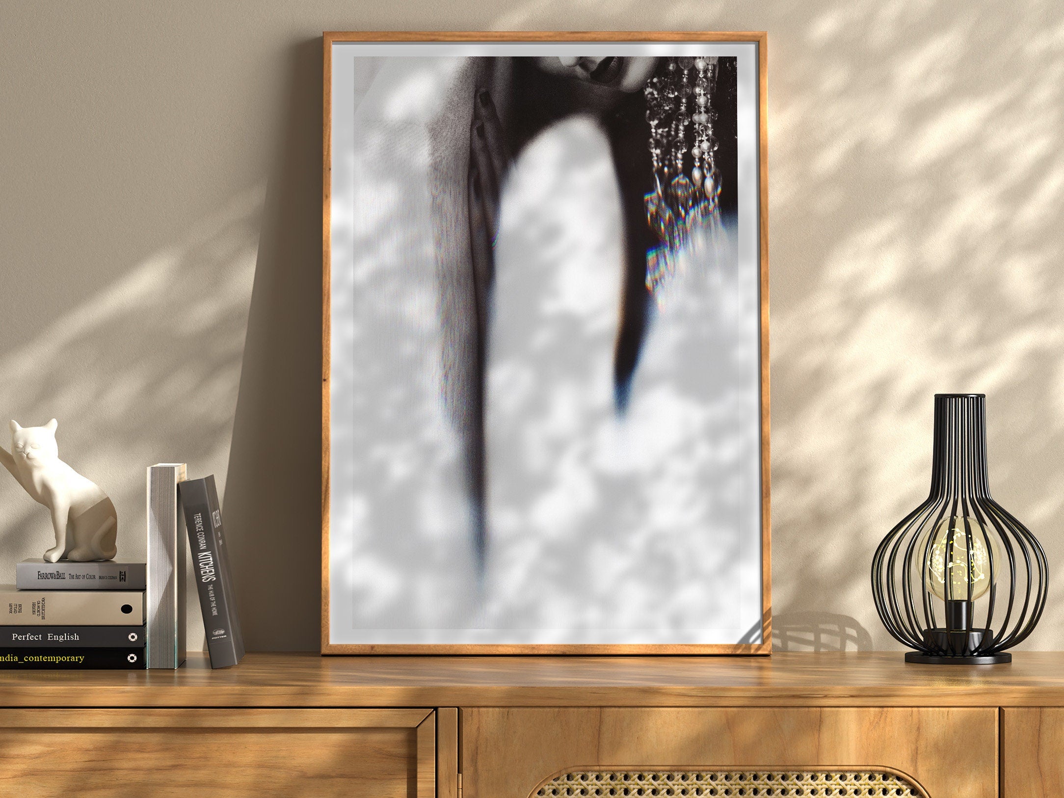 Ephemeral Black and White Photo Art Print - Feminine Glitch Aesthetic - Unique Minimal Wall Decor Home, Office | Untitled (288) Giclée Print