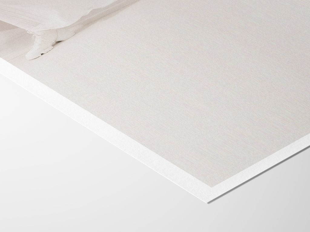 Ultra Minimalist White On White Wall Art Print - Elegant, Simple, Neutral Decor for Bedroom, Office, Living | Untitled (289) Giclée Print