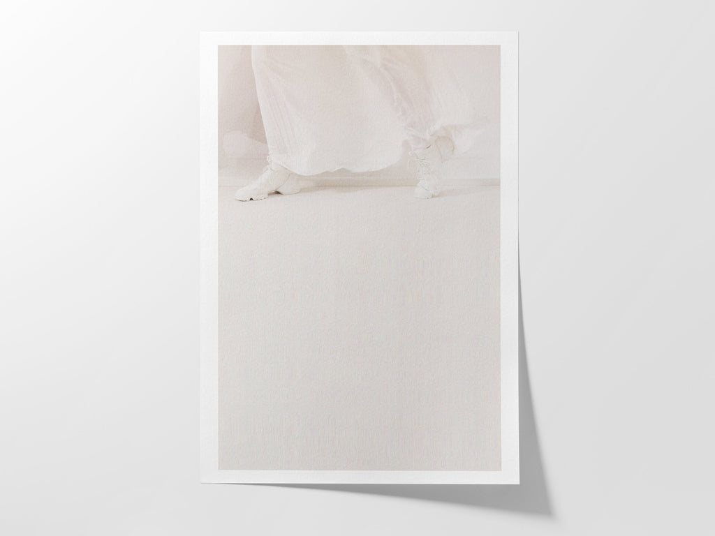 Ultra Minimalist White On White Wall Art Print - Elegant, Simple, Neutral Decor for Bedroom, Office, Living | Untitled (289) Giclée Print
