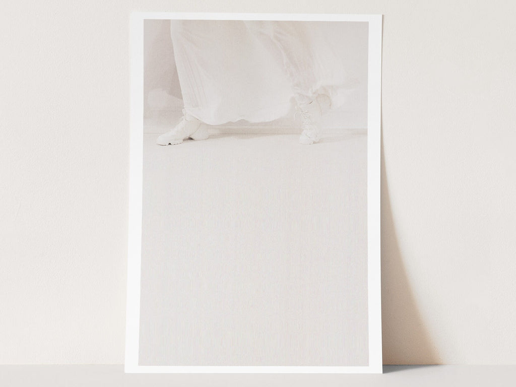 Ultra Minimalist White On White Wall Art Print - Elegant, Simple, Neutral Decor for Bedroom, Office, Living | Untitled (289) Giclée Print