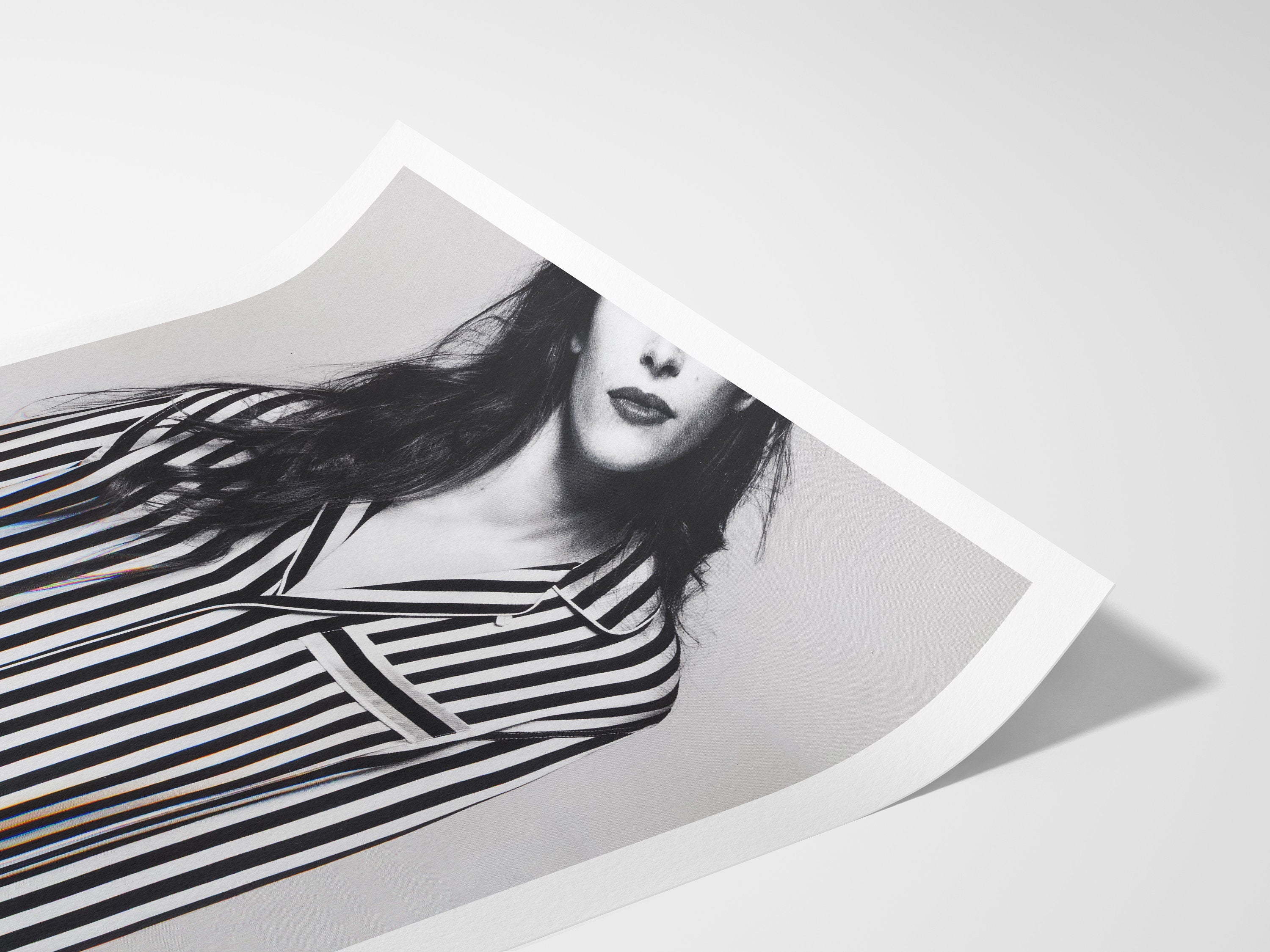 Black and White Stripe Wall Art Print - Minimalist Eclectic Decor for Living Room, Bedroom, Guest Room, Airbnb | Untitled (290) Giclée Print