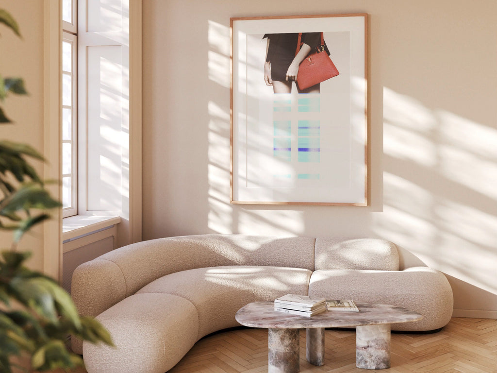 Altered Fashion Photo Art - Luxury Designer Handbag Glitch Wall Decor For Bedroom Above Bed, Living Room | Untitled (292) Giclée Print