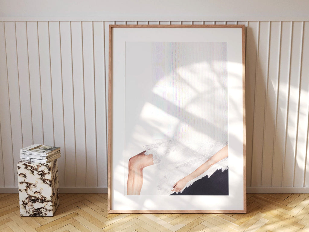 Black And White Surrealist Wall Art - Minimal Eclectic Aesthetic - Unique Wall Decor For Home, Office, Living | Untitled (293) Giclée Print