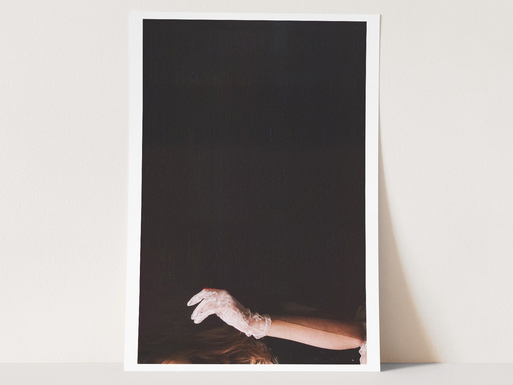 Beautiful Minimal Black And White Wall Art Print | Elegant Dark Decor for Living Room, Bedroom, Office, Dining | Untitled (295) Giclée Print