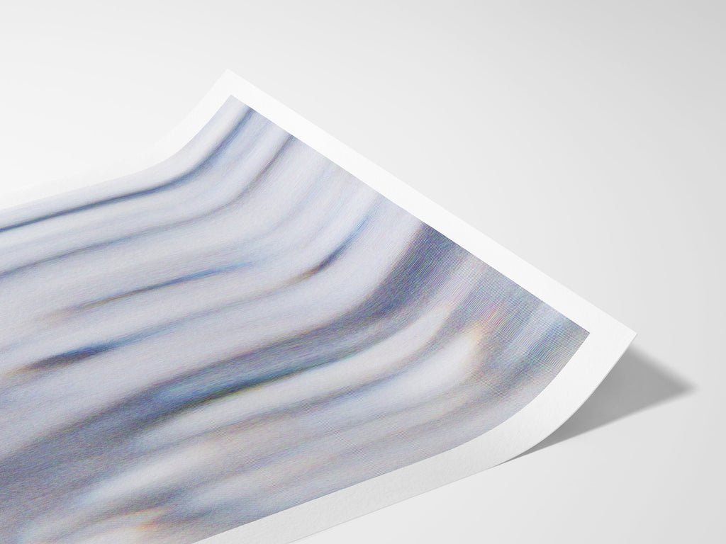 Retro Fashion Sunglasses Umbrella Wall Art Print, Elegant Decor for Living Room, Office, Blue Abstract Vibe | Untitled (299) Giclée Print