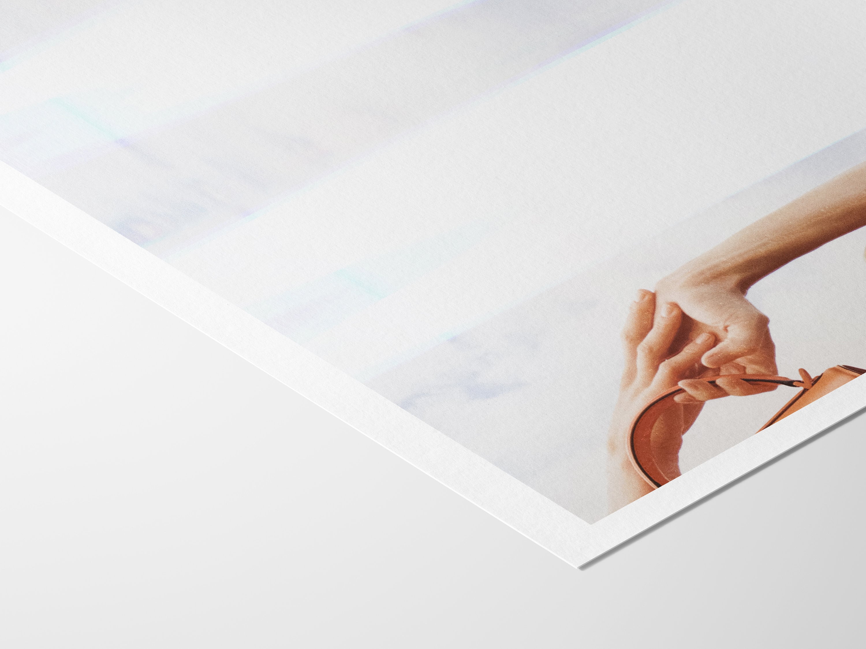 Altered Feminine Fashion Wall Art - Minimal Aesthetic Art for Living Room, Home, Office Decor - Blue And White | Untitled (306) Giclée Print