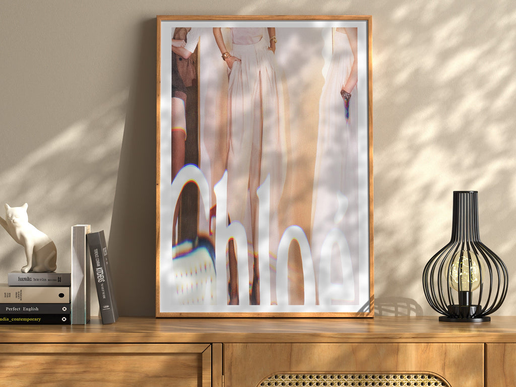 Classy Fashion Abstract Wall Art Print - Unique Feminine Home Decor for Living Room Bedroom, Bathroom, Office | Untitled (307) Giclée Print