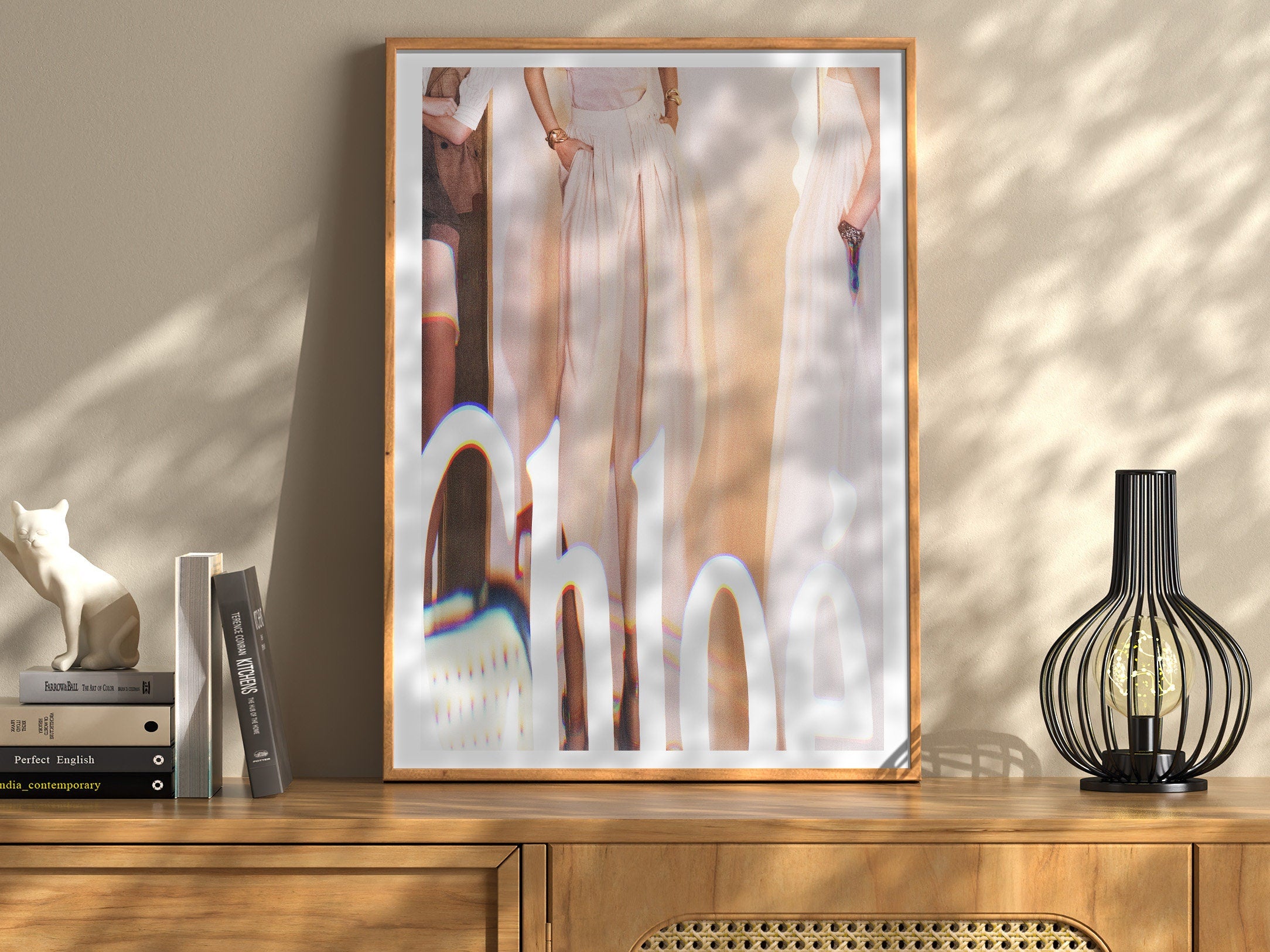 Classy Fashion Abstract Wall Art Print - Unique Feminine Home Decor for Living Room Bedroom, Bathroom, Office | Untitled (307) Giclée Print