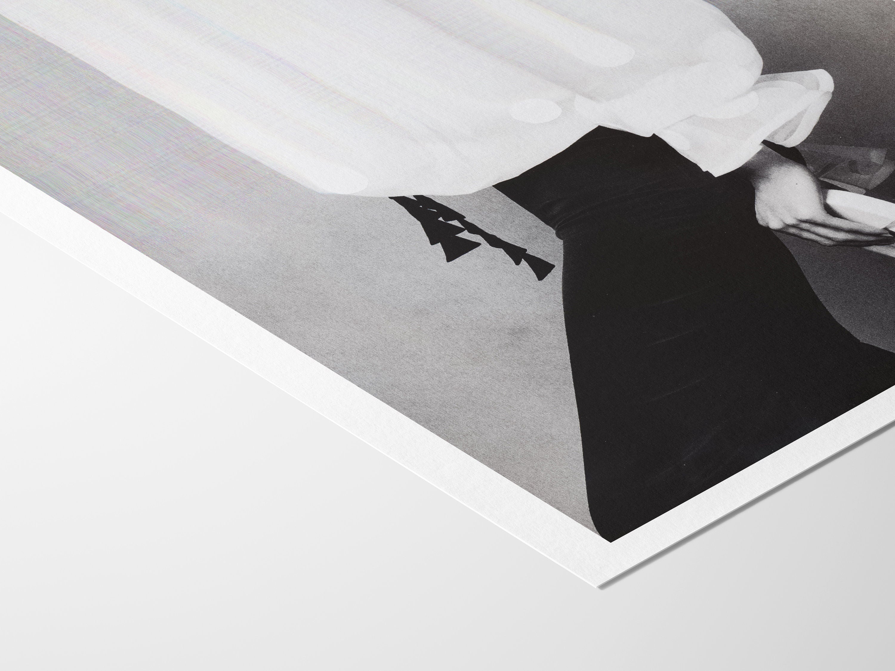 Minimalist Black and White Canvas Wall Art - Elegant Feminine Art for Living Room, Bedroom, Office, Bathroom | Untitled (308) Giclée Print