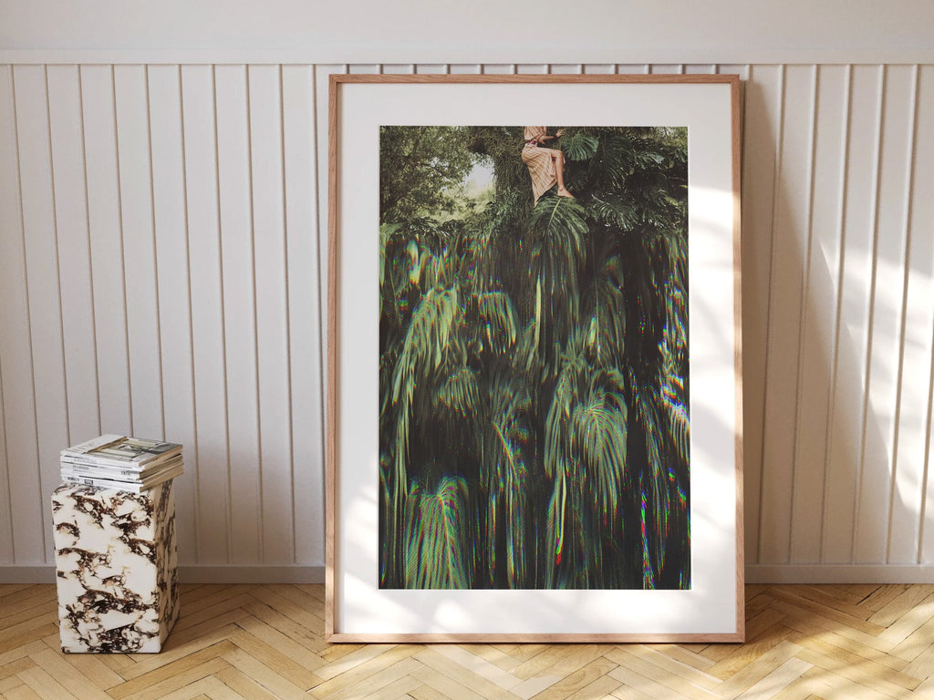 Monstera Plant Art Print - Modern Funky Altered Photo For Plant Lovers, Home, Office, Bedroom, Living Room | Untitled (311) Giclée Print