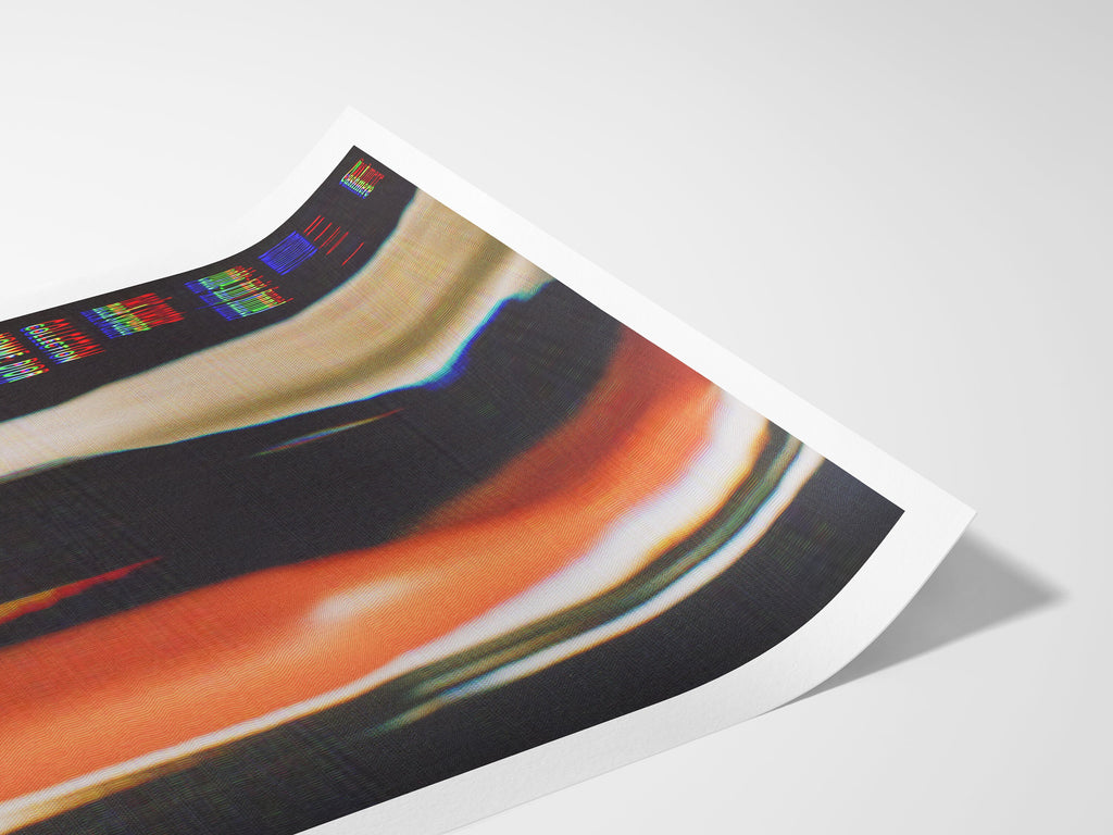 Red And Black Altered Photo Wall Art Print - Unique Bohemian Decor for Living Room, Bedroom, Home, Office | Untitled (314) Giclée Print