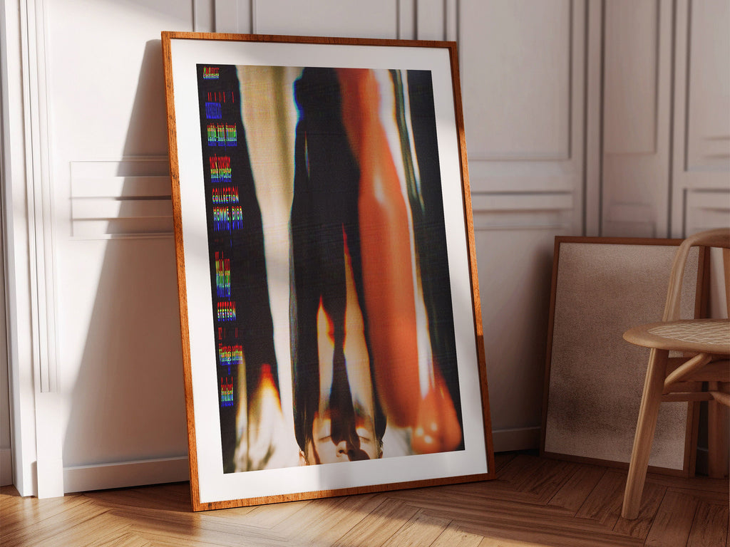 Red And Black Altered Photo Wall Art Print - Unique Bohemian Decor for Living Room, Bedroom, Home, Office | Untitled (314) Giclée Print